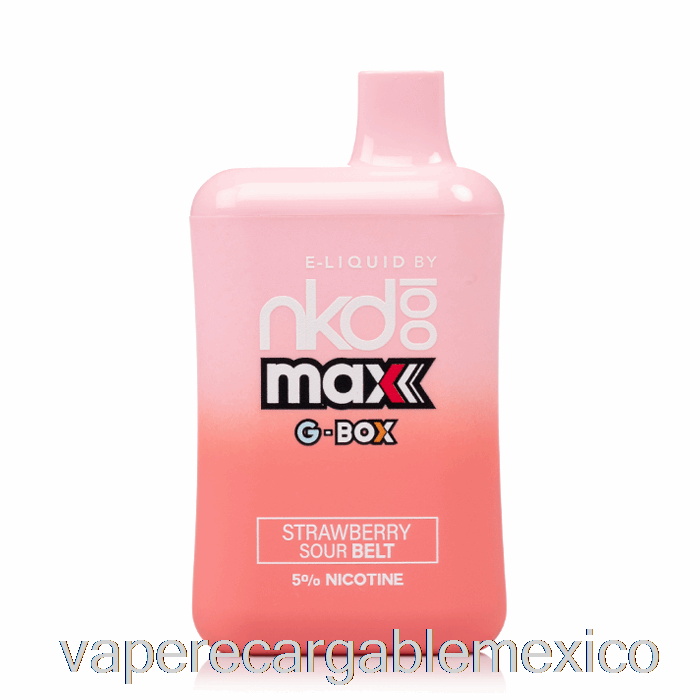 Vape Recargable Gbox X Nude 100 5500 Cinturones Agrios De Fresa Desechables